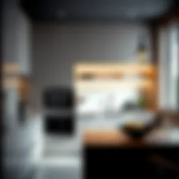 Modern kitchen cabinets showcasing sleek design