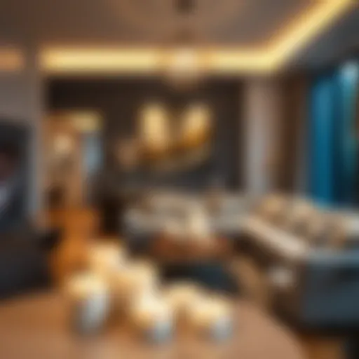 Creating Ambiance with Rechargeable LED Candles Elegant ambiance created by rechargeable LED candles in a modern living room