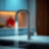 Vibrant kitchen faucet showcasing modern design