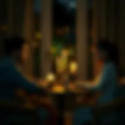 A couple enjoying a candlelit dinner, showcasing intimacy and connection.