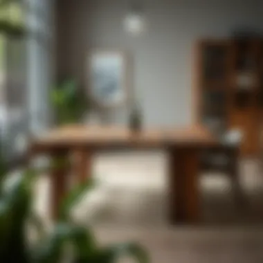 Rustic modern table made from reclaimed wood