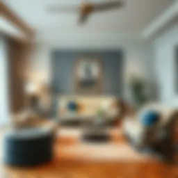 Elegant living room furniture arrangement