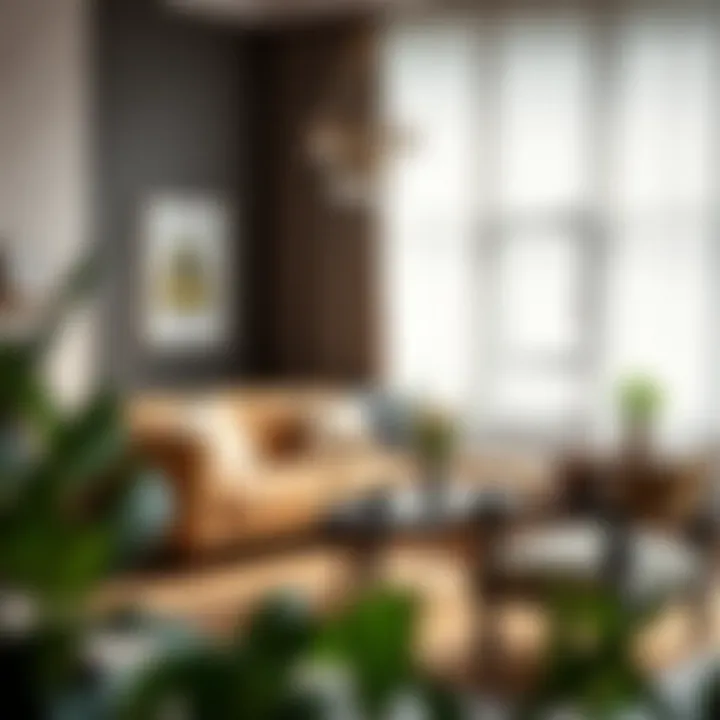 Cozy home decor with furniture