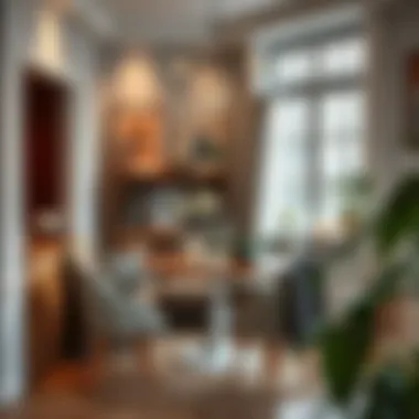 Cozy corner dining setup with decorative elements