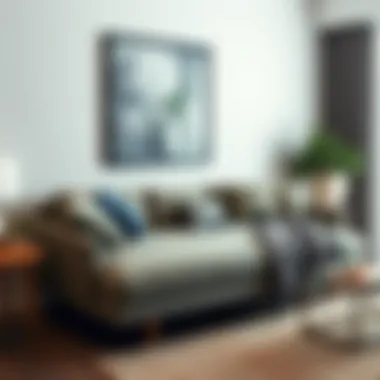 Contemporary sofa bed featuring dual functionality