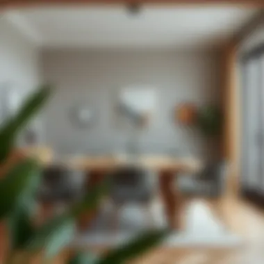 Elegance in Scandinavian Design Elegant Scandinavian dining room showcasing natural materials and clean lines