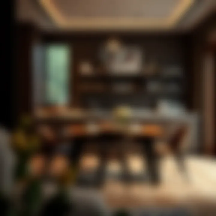 Creating Warmth: A Cozy Dining Experience A cozy dining area featuring a second-hand dessert counter