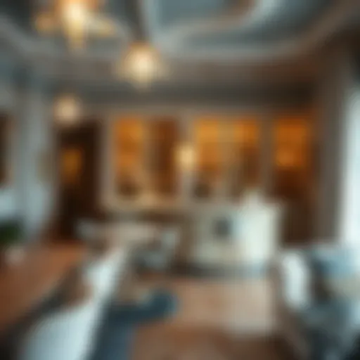 A beautifully designed vintage dessert counter enhancing a modern living space