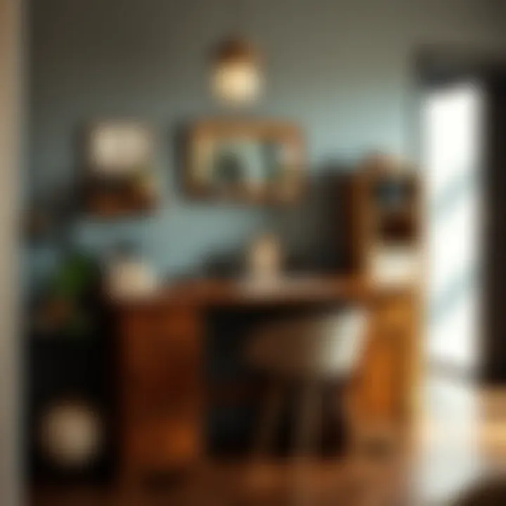 Creative second-hand makeup station with unique features