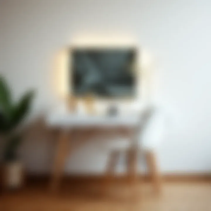 Modern second-hand makeup table showcasing minimalist design