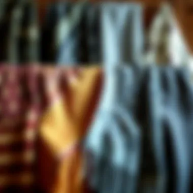 Variety of shawl covers in different patterns