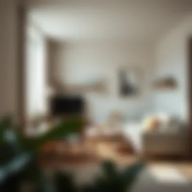 Innovative small room layout with multifunctional furniture