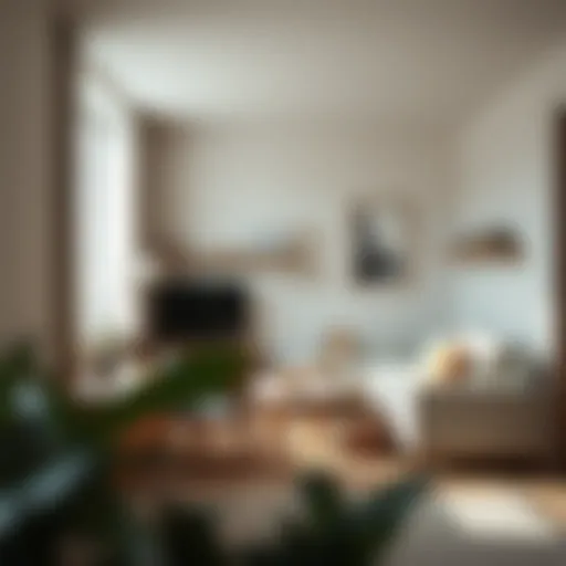 Innovative small room layout with multifunctional furniture