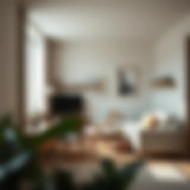 Innovative small room layout with multifunctional furniture