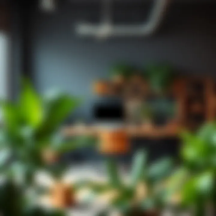 Inspiring Workspaces with Artificial Botanicals Modern workspace adorned with artificial plants