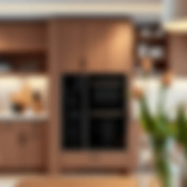 Space-saving built-in oven cabinet solution