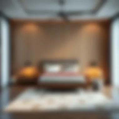 Spacious Bedroom with Triple Bed Spacious bedroom featuring a stylish triple bed arrangement