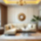 Luxurious sponge couch cover enhancing living room aesthetics