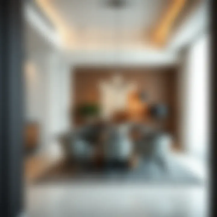 Innovative Material Combinations in Dining Design Contemporary dining room with a blend of materials