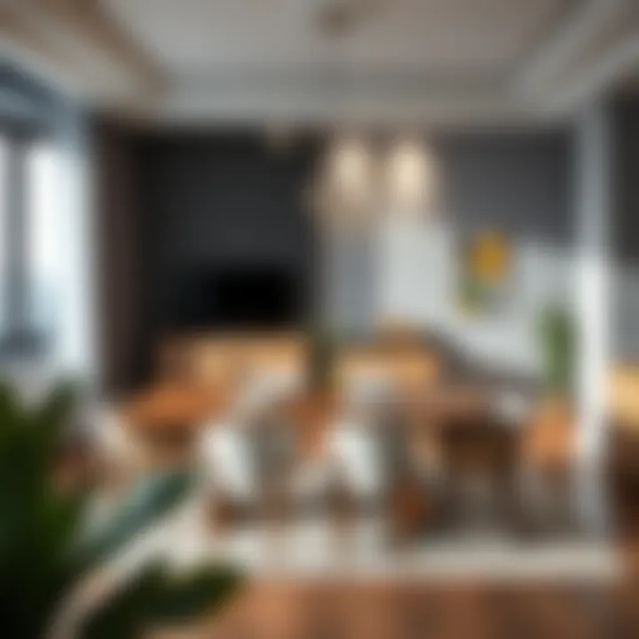 Maximizing Space in Dining Room Layouts Functional dining room layout showcasing space efficiency