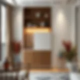 Stylish balcony cabinet showcasing elegant design