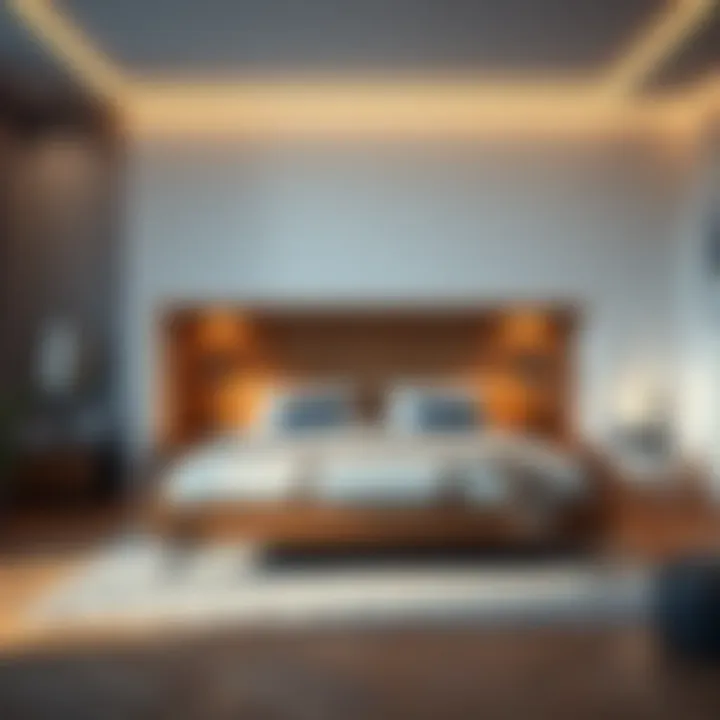 Stylish Bedroom Decor with Triple Bed Stylish bedroom decor integrating a triple bed