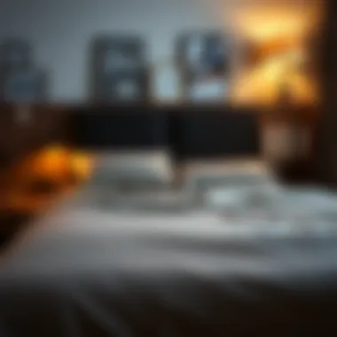 Stylish bedroom featuring a perfectly fitted sheet on the bed