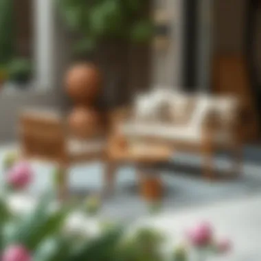 Stylish Garden Furniture Stylish garden furniture made of natural materials