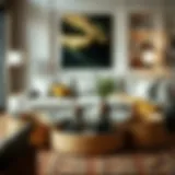 Stylish six-basket coffee table enhancing modern living room aesthetic