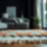 Elegant tassel rug showcasing intricate designs