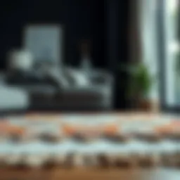 Elegant tassel rug showcasing intricate designs