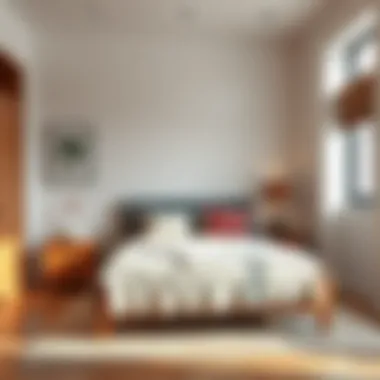 Comfortable single bed setup in a cozy room