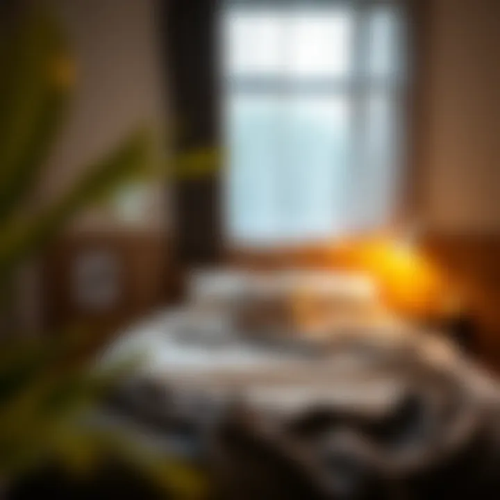 Functional Bed Frame in Cozy Setting Stylish and functional bed frame in a cozy bedroom setting