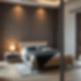 Elegant single bed design with modern aesthetics