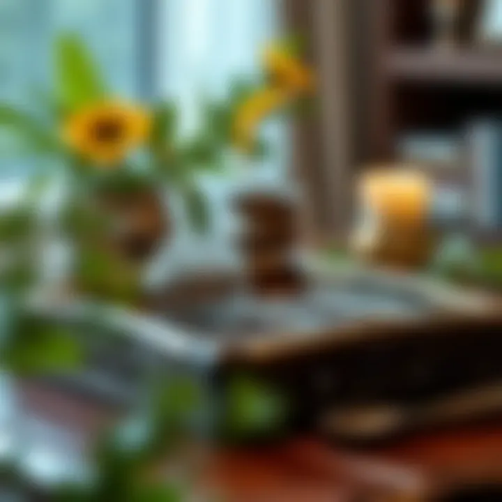 Elegant wooden tray with intricate carvings