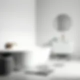 Elegant bathroom mat set showcasing modern design