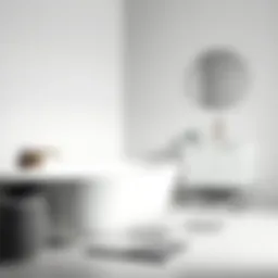 Elegant bathroom mat set showcasing modern design