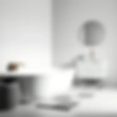 Elegant bathroom mat set showcasing modern design