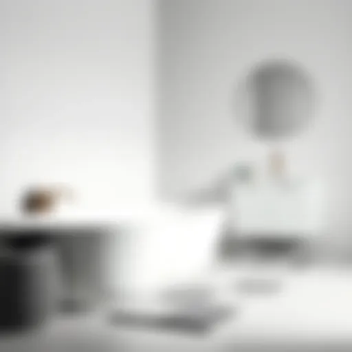 Elegant bathroom mat set showcasing modern design