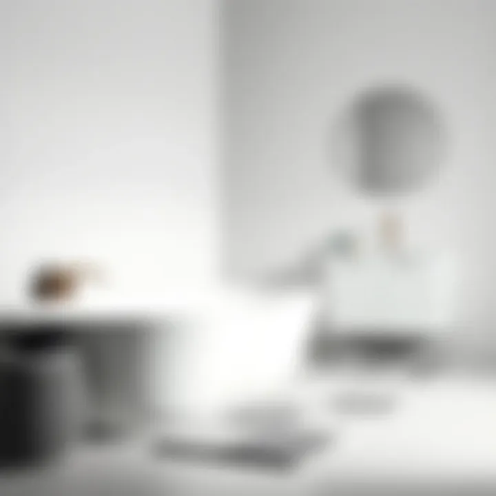 Elegant bathroom mat set showcasing modern design