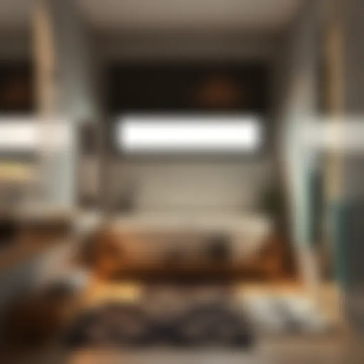 Stylish bathroom decor enhanced by bath mats