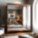 Elegant three-door mirrored wardrobe showcasing modern design in a stylish interior