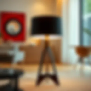 Modern Aesthetic of Three-Legged Lamps Elegant three-legged lamp design showcasing modern aesthetic