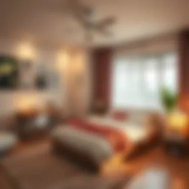 Trendy bedroom setup for young adults