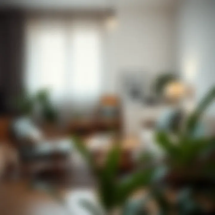 Trendy Interior Design with Second-Hand Furniture Trendy interior design showcasing second-hand furniture