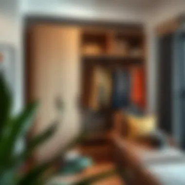 Trendy wardrobe featuring sustainable materials