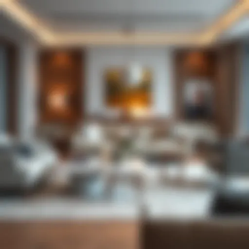 Elegant Trio of Coffee Tables Stylish trio of coffee tables in a modern living room