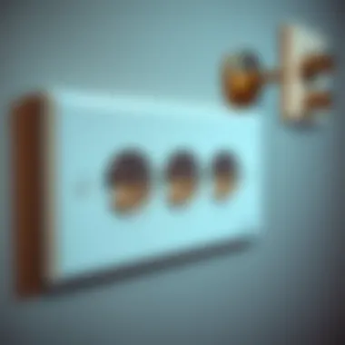 Energy Efficiency with Triple Socket An illustration showing energy efficiency concept with a triple socket.