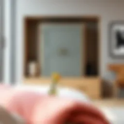 Stylish two-drawer cabinet enhancing modern decor