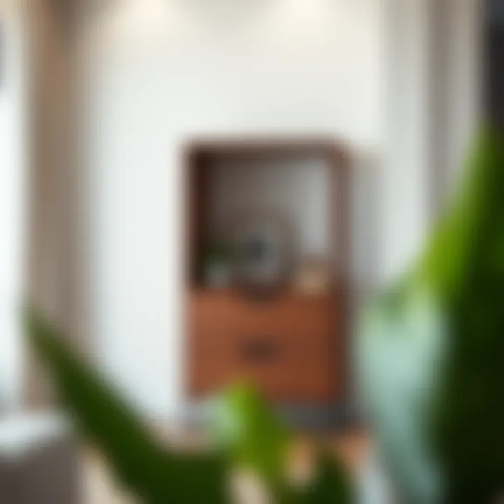 Functional Two-Drawer Storage Functional two-drawer storage solution in a contemporary space